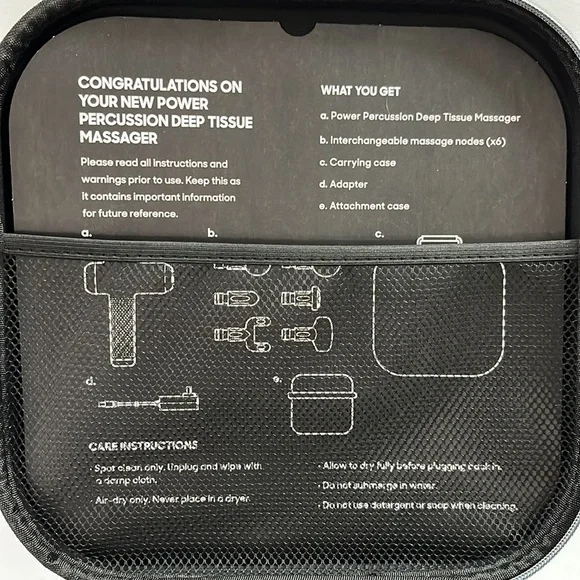 SHARPER Image, power percussion deep tissue massager. - Picture 6 of 7